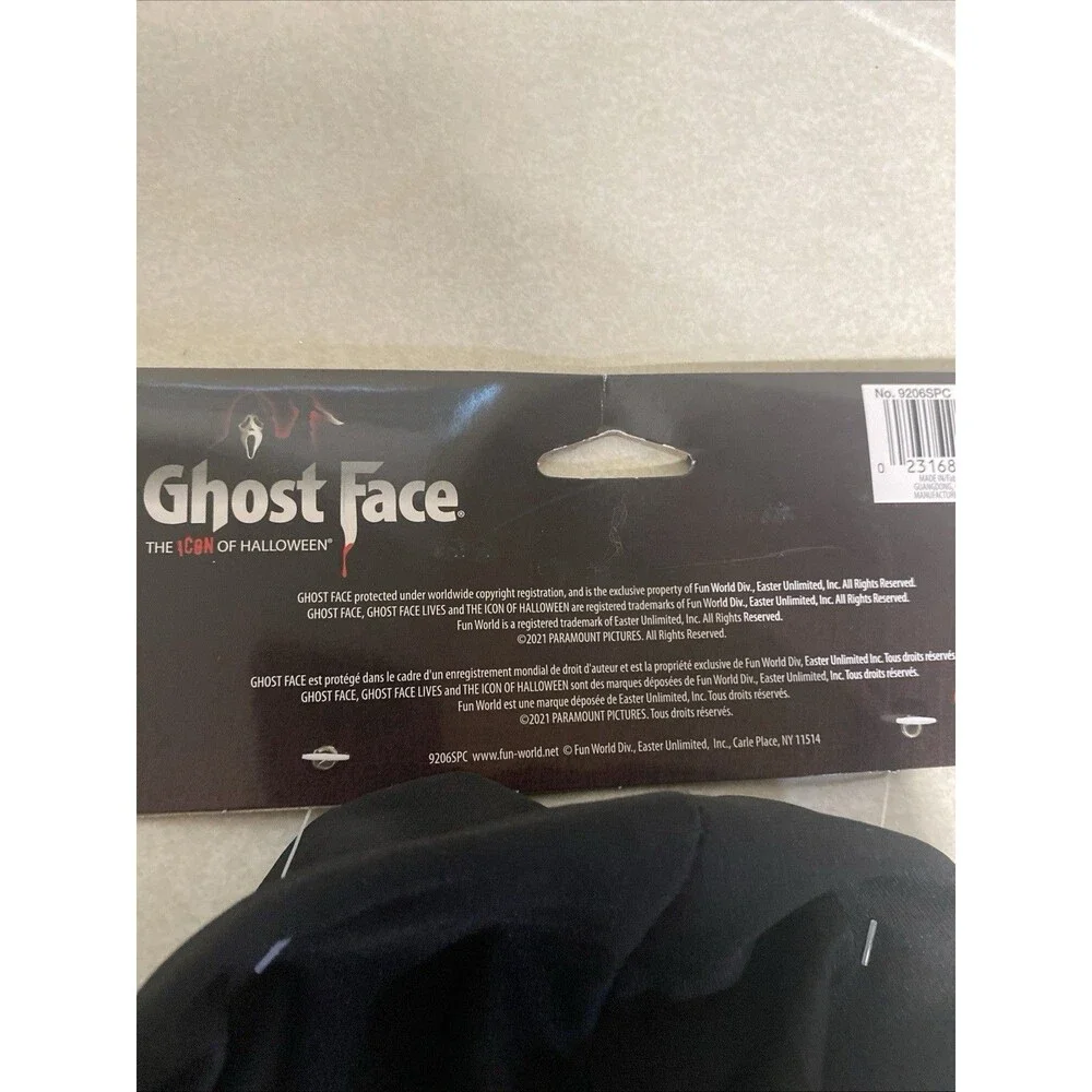 Fun World Easter Unlimited Scream Ghost Face Mask Hard Plastic Halloween 2021
